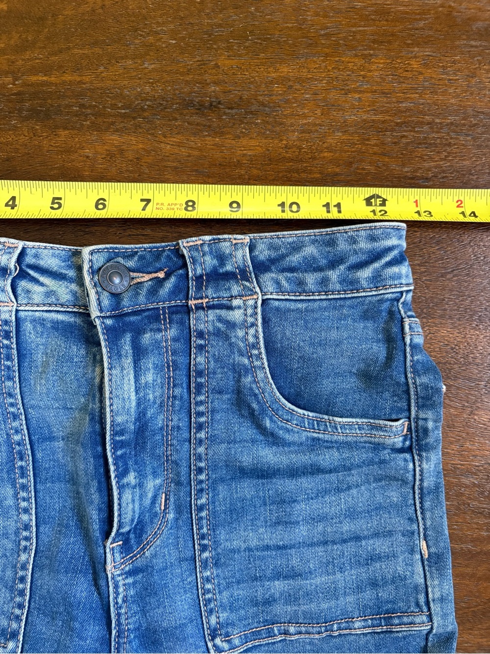 American Eagle Jeans Womens Sz 2 Blue Super Hi Rise Flare Stretch Trouser - Picture 10 of 10
